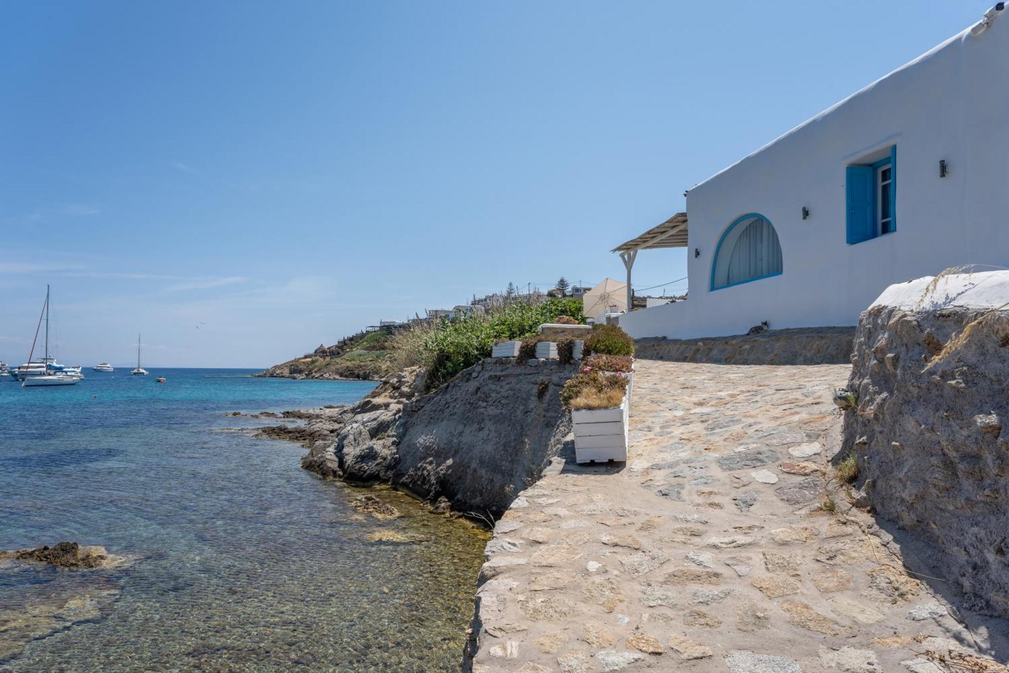 Luxury Sea House By Blue Waters Mykonos Villa Ornos  Ngoại thất bức ảnh