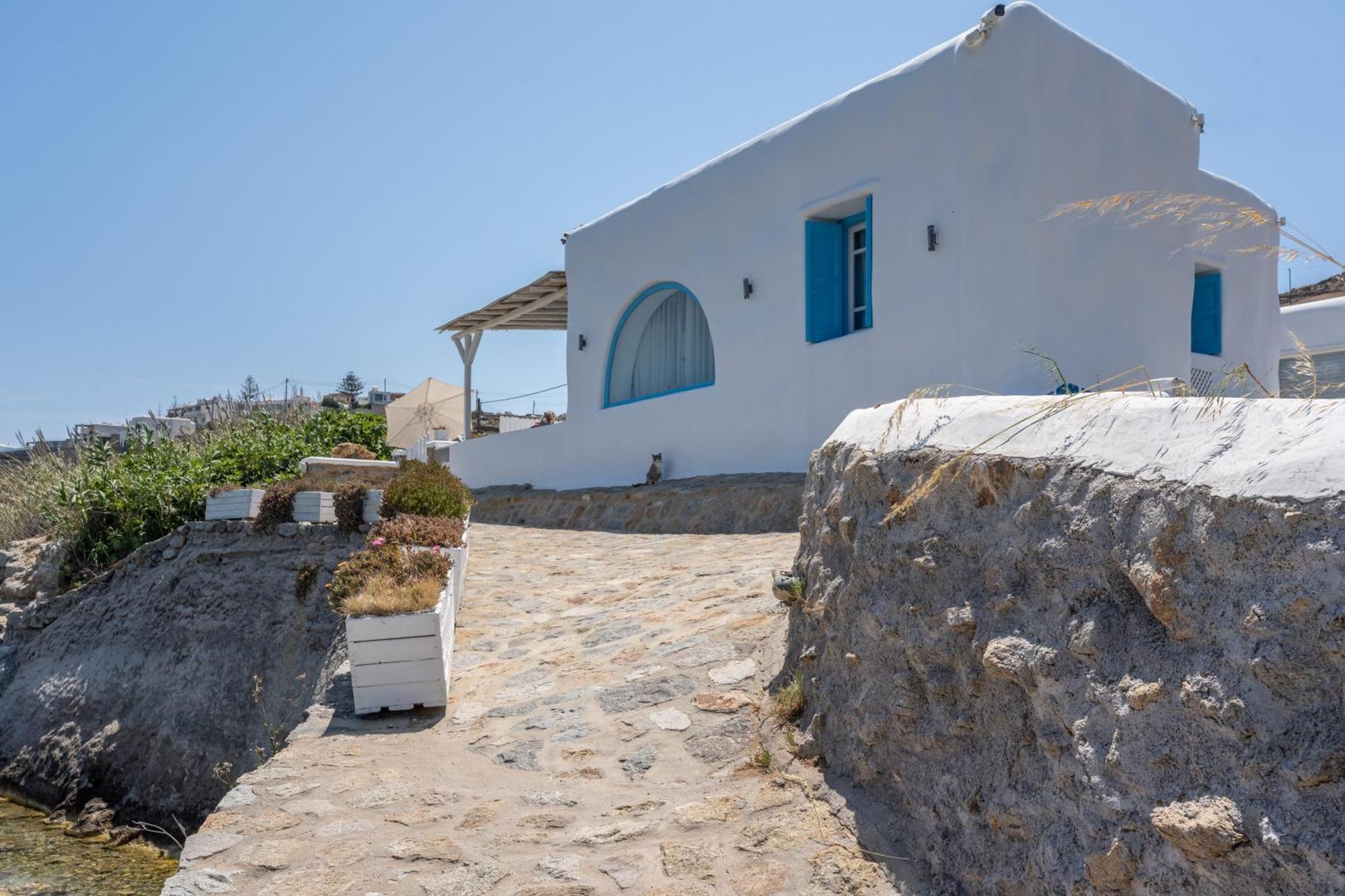 Luxury Sea House By Blue Waters Mykonos Villa Ornos  Ngoại thất bức ảnh