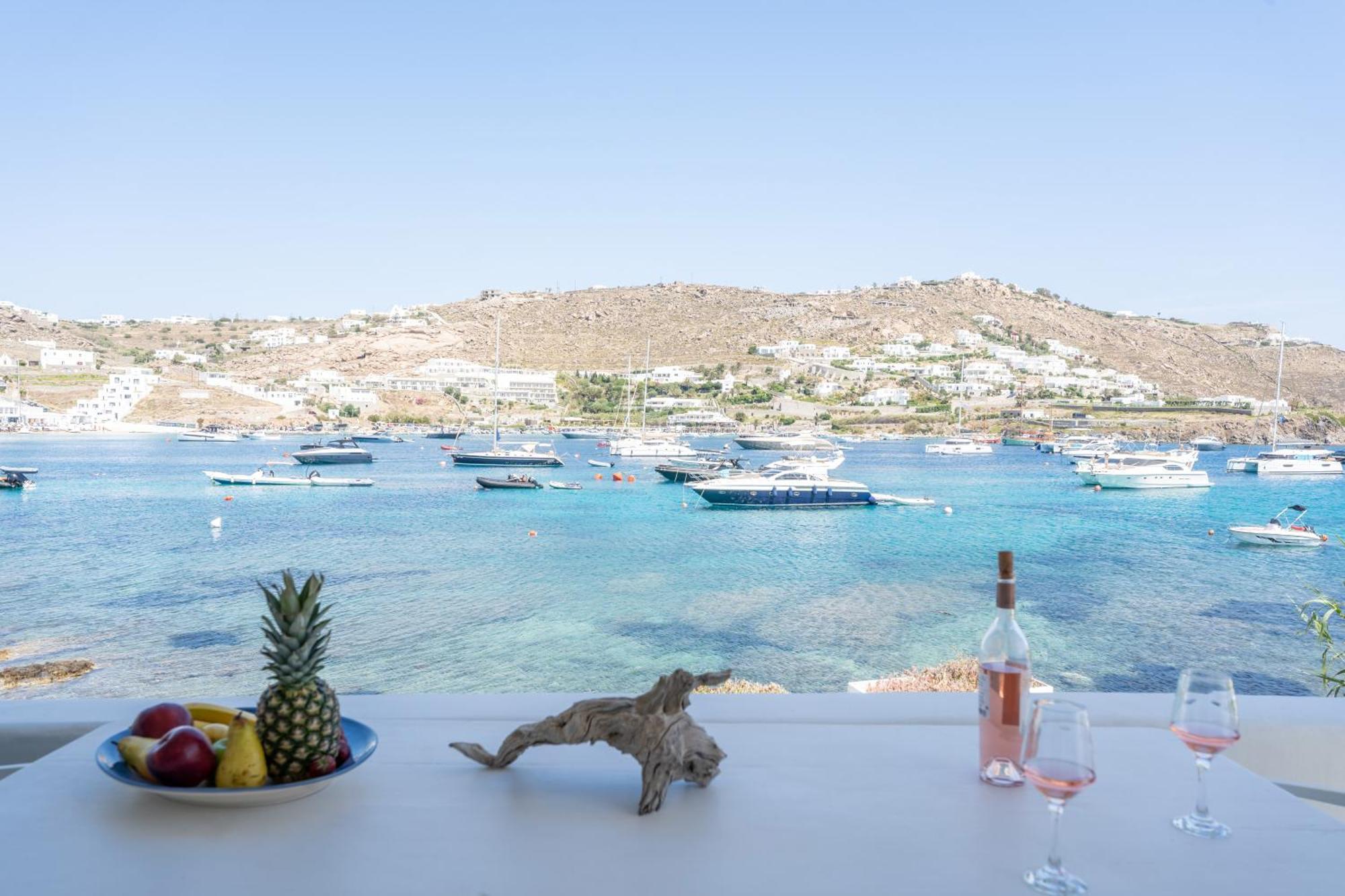 Luxury Sea House By Blue Waters Mykonos Villa Ornos  Ngoại thất bức ảnh