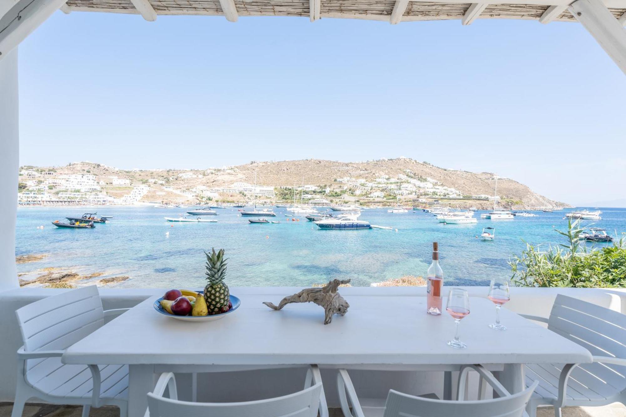 Luxury Sea House By Blue Waters Mykonos Villa Ornos  Ngoại thất bức ảnh