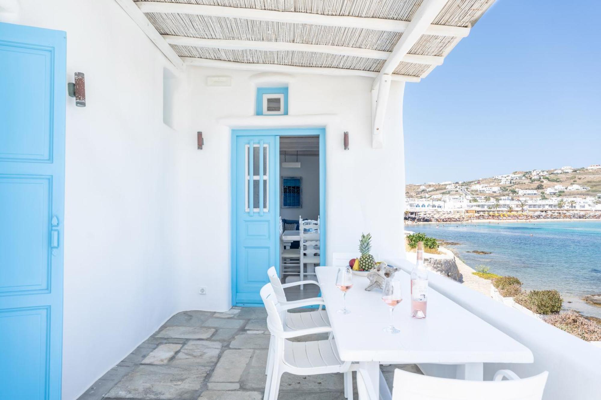 Luxury Sea House By Blue Waters Mykonos Villa Ornos  Ngoại thất bức ảnh