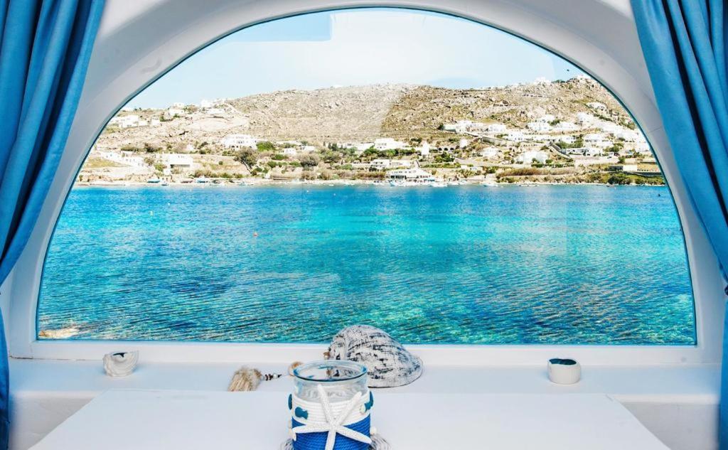 Luxury Sea House By Blue Waters Mykonos Villa Ornos  Ngoại thất bức ảnh