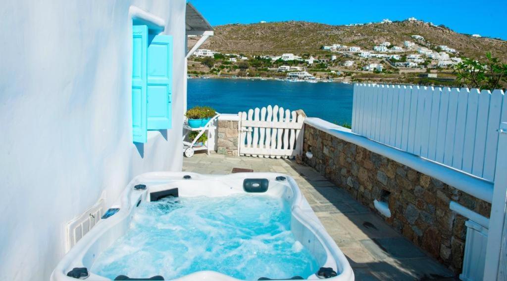 Luxury Sea House By Blue Waters Mykonos Villa Ornos  Ngoại thất bức ảnh
